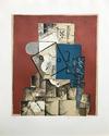 MARINA PICASSO - VISAGE SUR FOND ROUGE
