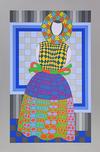  VICTOR VASARELY - FILLE FLEUR (SILVER)