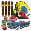  STEVE KAUFMAN - MARILYN COLLAGE- COKE, CAMPBELL'S SOUP, CADILLAC, CIGAR
