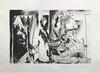 MARINA PICASSO - CHEVALIER EN ARMURE, PAGE ET FEMME NUE
