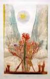 UNKNOWN - STILL LIFE OF RED FLOWERS