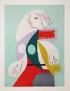MARINA PICASSO - FEMME A LA ROBE MULTICOLORE