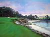  ROBERT SCHAAR - APPROACH TO THE 4TH HOLE, PEBBLE BEACH