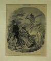  HONORE DAUMIER - HOW STUPID WE ARE TO BE FRIGHTENED - IT'S ONLY A DUMMY! I THOUGHT IT WAS MY HUSBAND