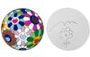  TAKASHI MURAKAMI - FLOWERBALL DISC ORIGINAL DRAWING