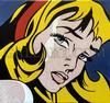  STEVE KAUFMAN - CRYING GIRL - HOMAGE TO LICHTENSTEIN