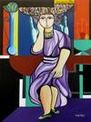  FERNANDO (FDO.FDEZ) FERNANDEZ - VESTIDO MORADO