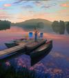  SCOTT PRIOR - ON THE DOCK AT SUNRISE