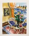  MICHAEL ROZENVAIN - VASE AND FRUIT