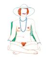  TOM WESSELMANN - MONICA SITTING CROSS-LEGGED WITH BEADS