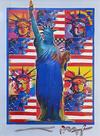  PETER (OVERPAINTS) MAX - GOD BLESS AMERICA - WITH FIVE LIBERTIES