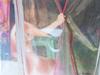 JANE A GORDON - Oman Girl Behind Clear Curtain