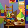 RAOUL GILLES - Cubism still life with Jar
