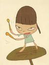  YOSHITOMO NARA - MARCHING ON A BUTTERBUR LEAF