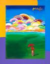  PETER (OVERPAINTS) MAX - UMBRELLA MAN WITH RAINBOW SKY (OVERPAINT)