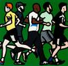  JULIAN OPIE - RUNNING MEN