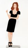  ALEX KATZ - BLACK DRESS 2 (CECILY) 