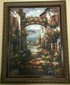 PETRINI - Petrini Mediterranean oil painting with frame included 