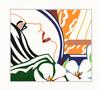  TOM WESSELMANN - BEDROOM FACE WITH ORANGE WALLPAPER 