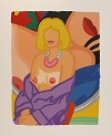  TOM WESSELMANN - CLAIRE SITTING WITH ROBE HALF OFF (VIVIENNE)